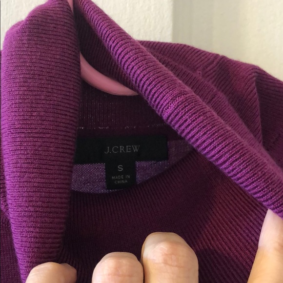 Margot Turtleneck Sweater in Bright Eggplant - Picture 2 of 4
